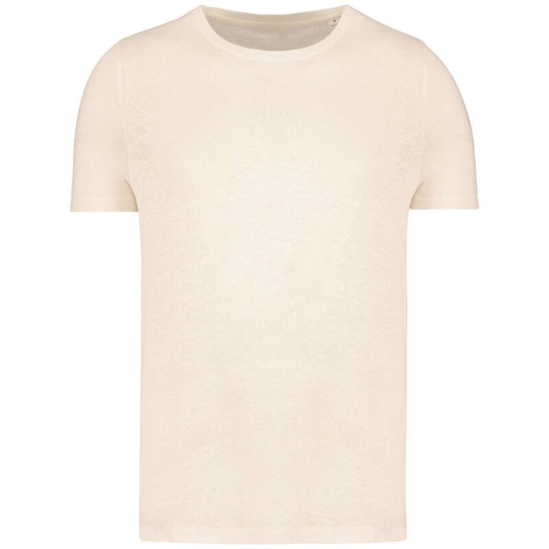 sp320-ivory-a1 Spasso T-SHIRT LINEN MEN - Ivory