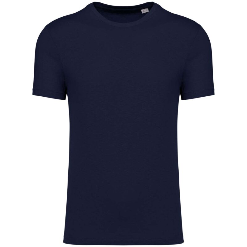 sp325-navy_blue-a1 Spasso ECO-FRIENDLY UNISEX ORGANIC COTTON AND LINEN T-SHIRT - Navy Blue