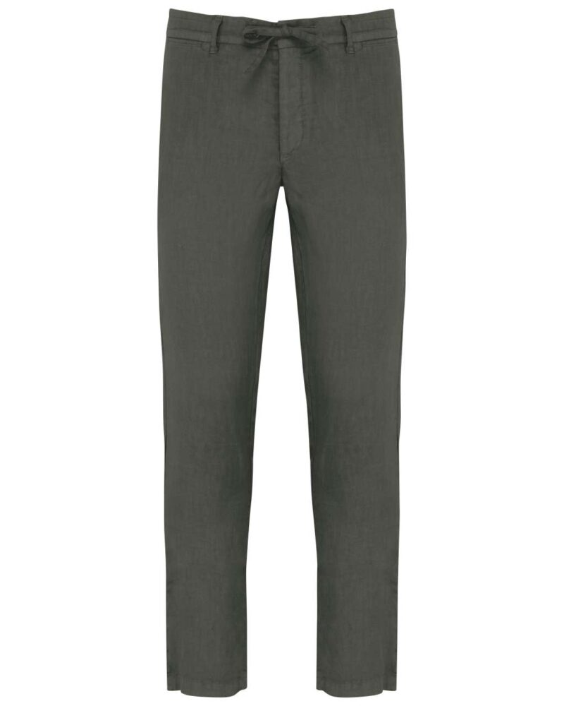 sp732-washed_organic_khaki-a1 Spasso ECO-FRIENDLY Ανδρικά LINEN TROUSERS με WASHED EFFECT - Washed Organic Khaki