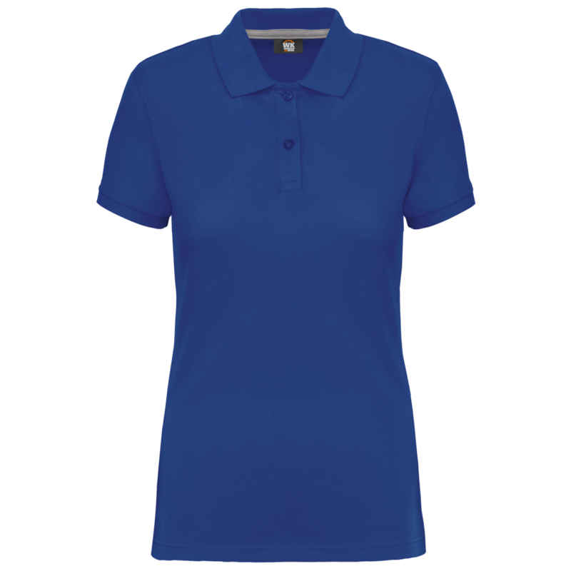 wk275-royal_blue-a1 Designed To Work LADIES' SHORT-SLEEVED POLO SHIRT - Βασιλικό μπλε