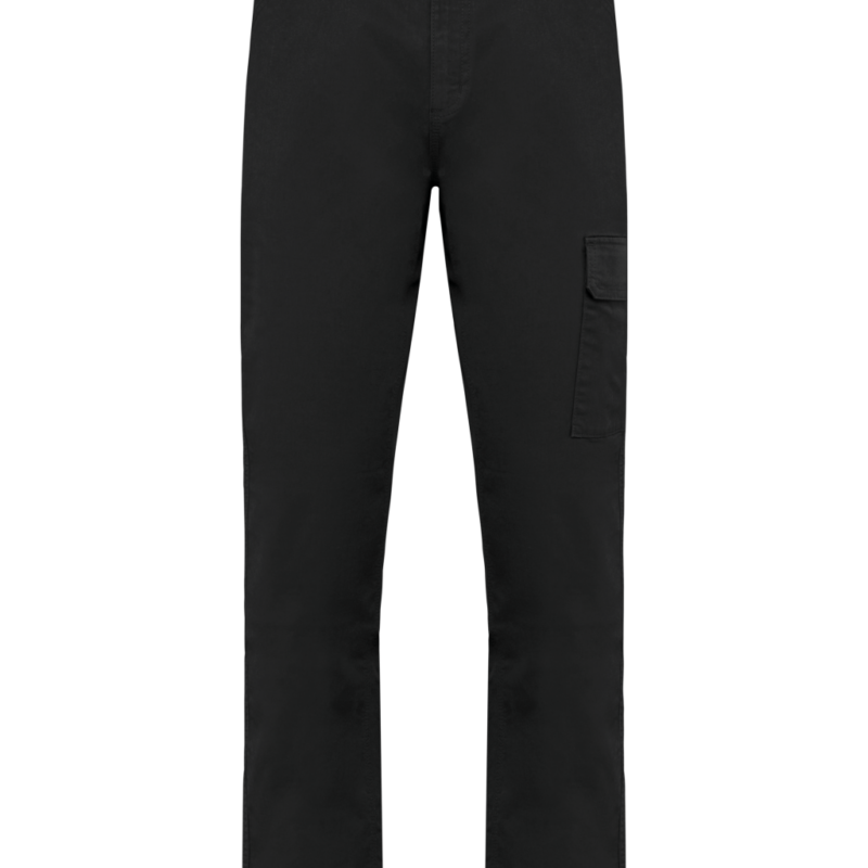 Designed To Work UNISEX COTTON STRETCH TROUSERS - Μαύρο