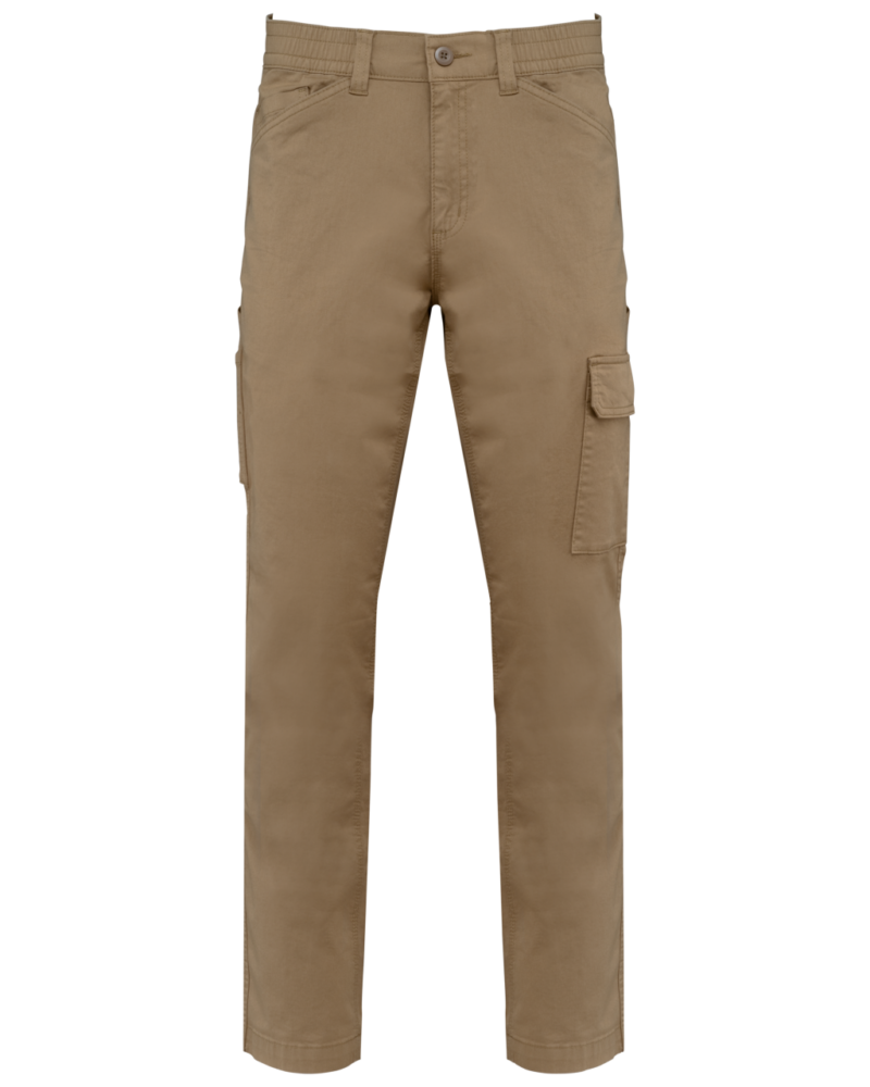 Designed To Work UNISEX COTTON STRETCH TROUSERS - Καμηλό