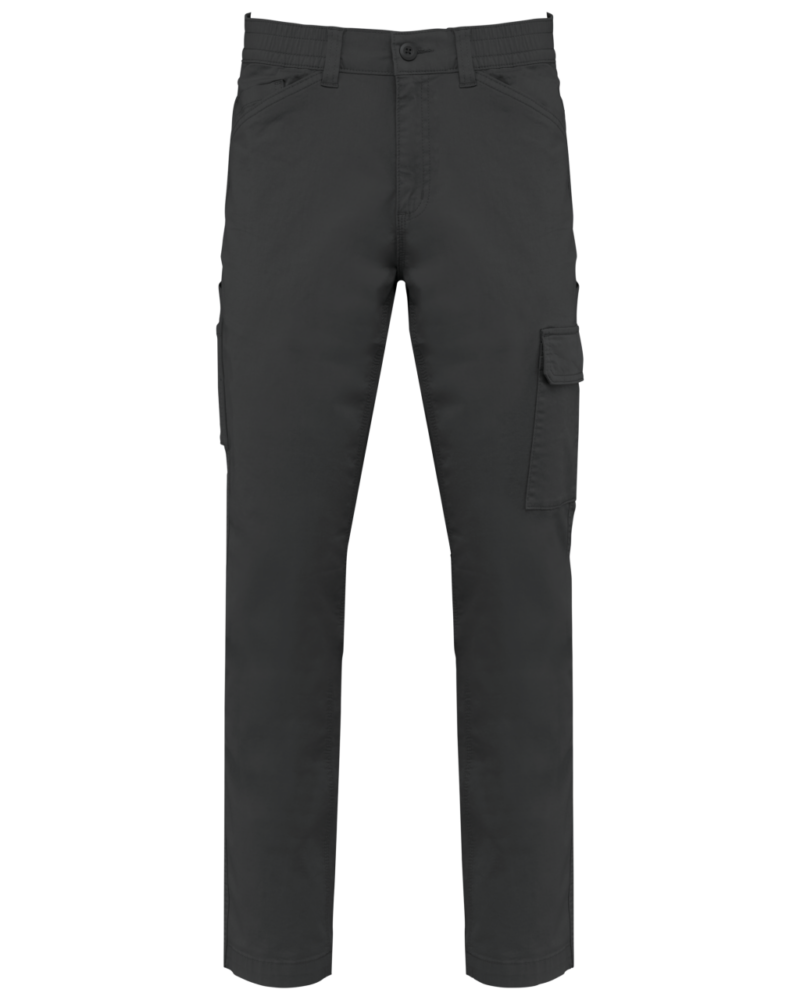 Designed To Work UNISEX COTTON STRETCH TROUSERS - Σκούρο Γκρι