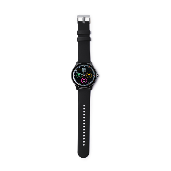 1047_02_2_1 smartwatch με λειτουργίες δραστηριότητας LEYMI - Μαύρο