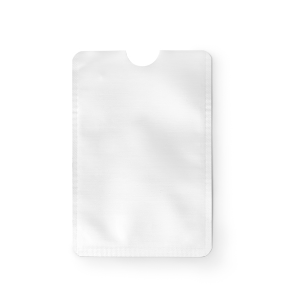 1374_01_2_1 Φάκελος καρτών RFID με τελείωμα αλουμινίου TRAVIS - Λευκό
