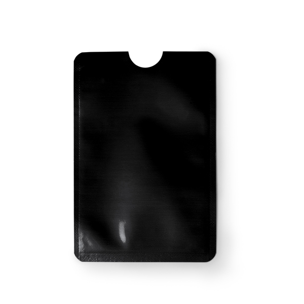 Φάκελος καρτών RFID με τελείωμα αλουμινίου TRAVIS - Μαύρο
