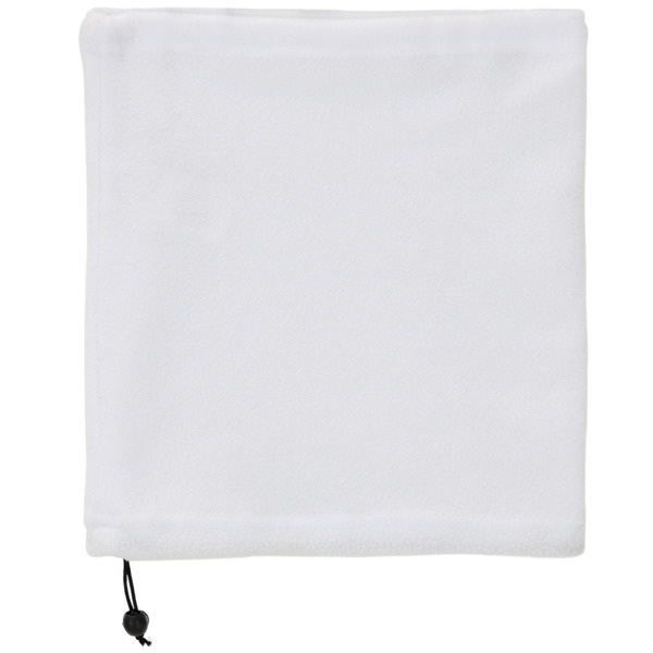 SOFIA ANTRACITA Fleece neckwarmer με ελαστικό κορδόνι NUKKA - Λευκό