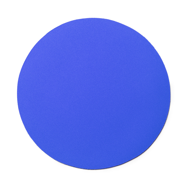 2997_05_2_1 Στρογγυλό mouse pad, με μαλακή πολυεστερική επιφάνεια YUBA - Βασιλικό μπλε