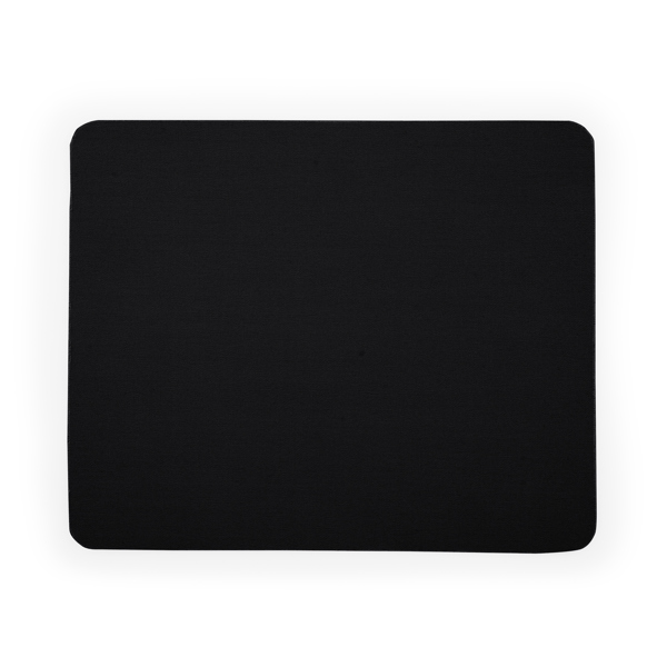3011_02_2_1 Mouse pad με επίπεδο σχήμα, με μαλακή SIRA - Μαύρο