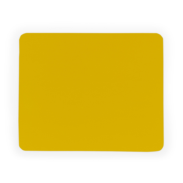 3011_03_2_1 Mouse pad με επίπεδο σχήμα, με μαλακή SIRA - Κίτρινο