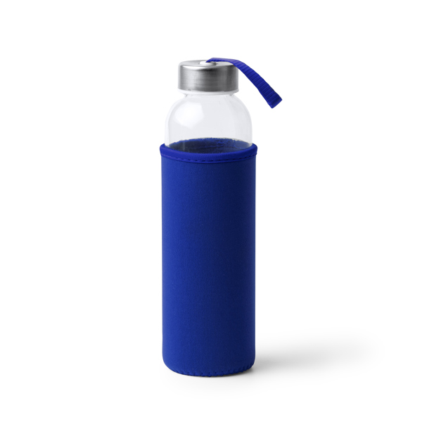 Γυάλινη φιάλη χωρητικότητας 500 ml και περίβλημα CAMU - Βασιλικό μπλε