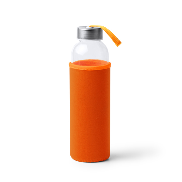 Γυάλινη φιάλη χωρητικότητας 500 ml και περίβλημα CAMU - Πορτοκαλί