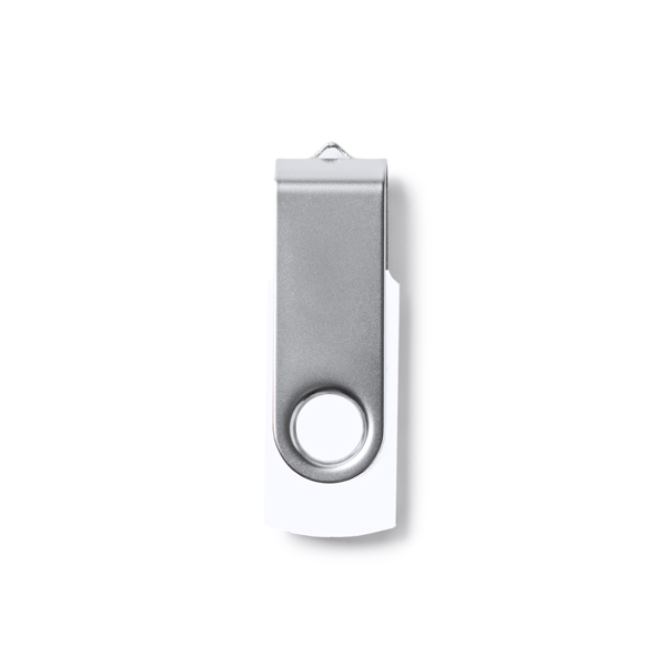 4186_01_2_1 USB memory stick σε κλασικό σχέδιο με MARVIN - Λευκό