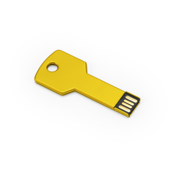 4187_03_2_1 Μνήμη USB 2 CYLON - Κίτρινο