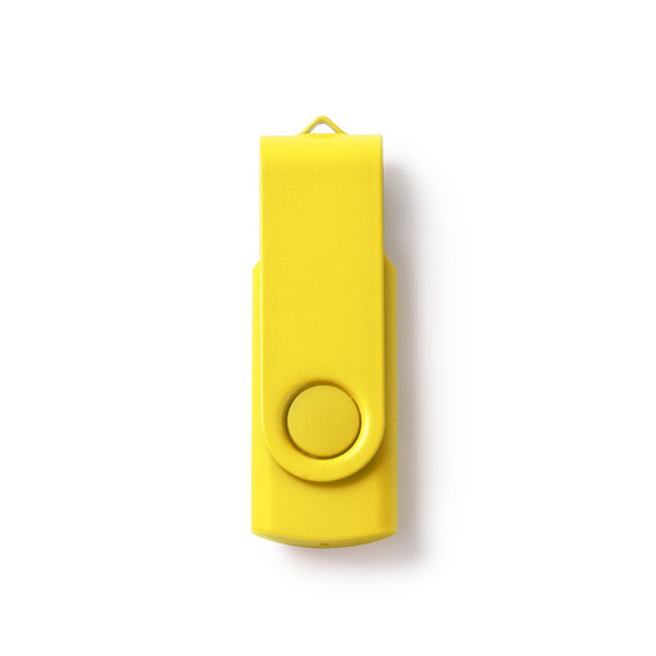 4192_03_2_1 Στικάκι USB με κύρια κατασκευή RIOT - Κίτρινο