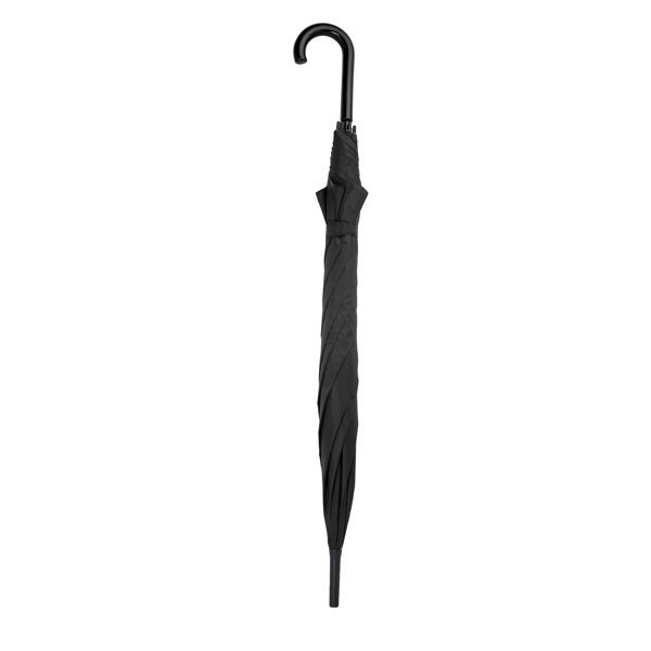 5608_02_2_1 Ομπρέλα με ασορτί ύφασμα και λαβή MILFORD - Μαύρο