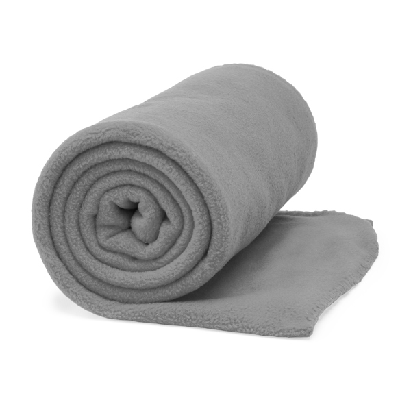 5621_58_2_1 Κουβέρτα fleece με επεξεργασία κατά της δημιουργίας LAMBERT - Γκρι μελανζέ