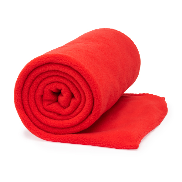 5621_60_2_1 Κουβέρτα fleece με επεξεργασία κατά της δημιουργίας LAMBERT - Κokkino