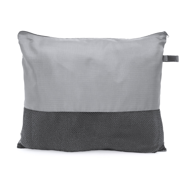 5622_58_2_1 Κουβέρτα fleece με πρακτική ασορτί θήκη με BERING - Γκρι μελανζέ