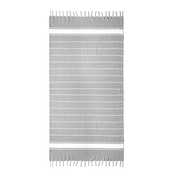 7096_58_2_1 βαμβακερή πετσέτα/σαρόνγκ 180 g/m² DENIA - Γκρι μελανζέ