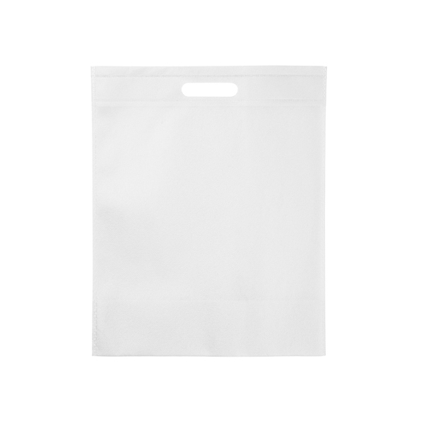 7126_01_2_1 Μη υφασμένη τσάντα 80 g/m² με ανθεκτικές DONET - Λευκό