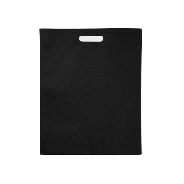 Μη υφασμένη τσάντα 80 g/m² με ανθεκτικές DONET - Μαύρο
