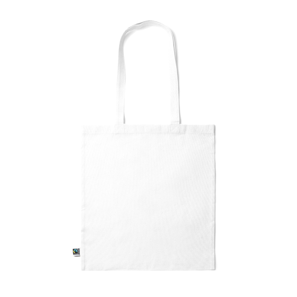 7195_01_2_1 Έγχρωμη τσάντα tote KIMEX - Λευκό