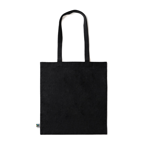 7195_02_2_1 Έγχρωμη τσάντα tote KIMEX - Μαύρο