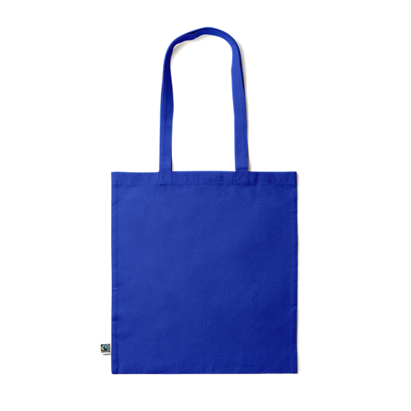 7195_05_2_1 Έγχρωμη τσάντα tote KIMEX - Βασιλικό μπλε