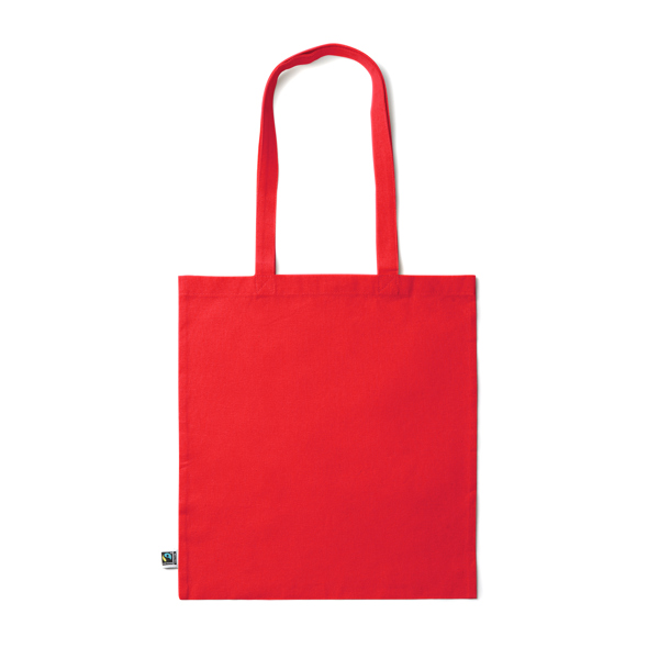 7195_60_2_1 Έγχρωμη τσάντα tote KIMEX - Κokkino