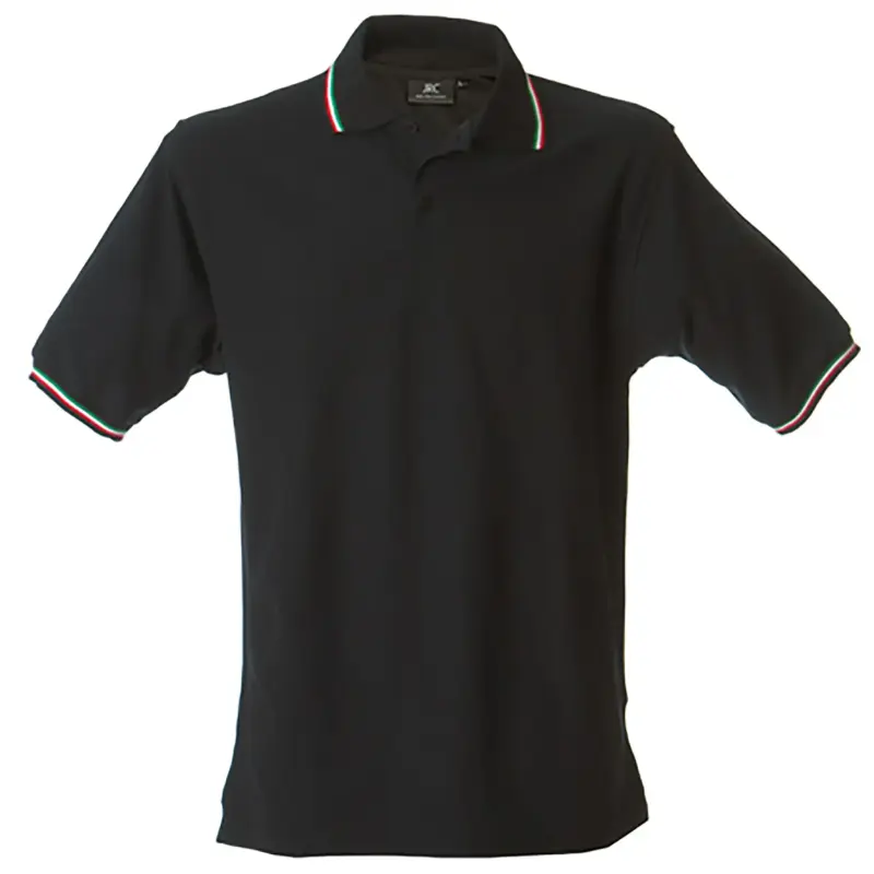 988443_resized Polo Aosta Man - Μαύρο