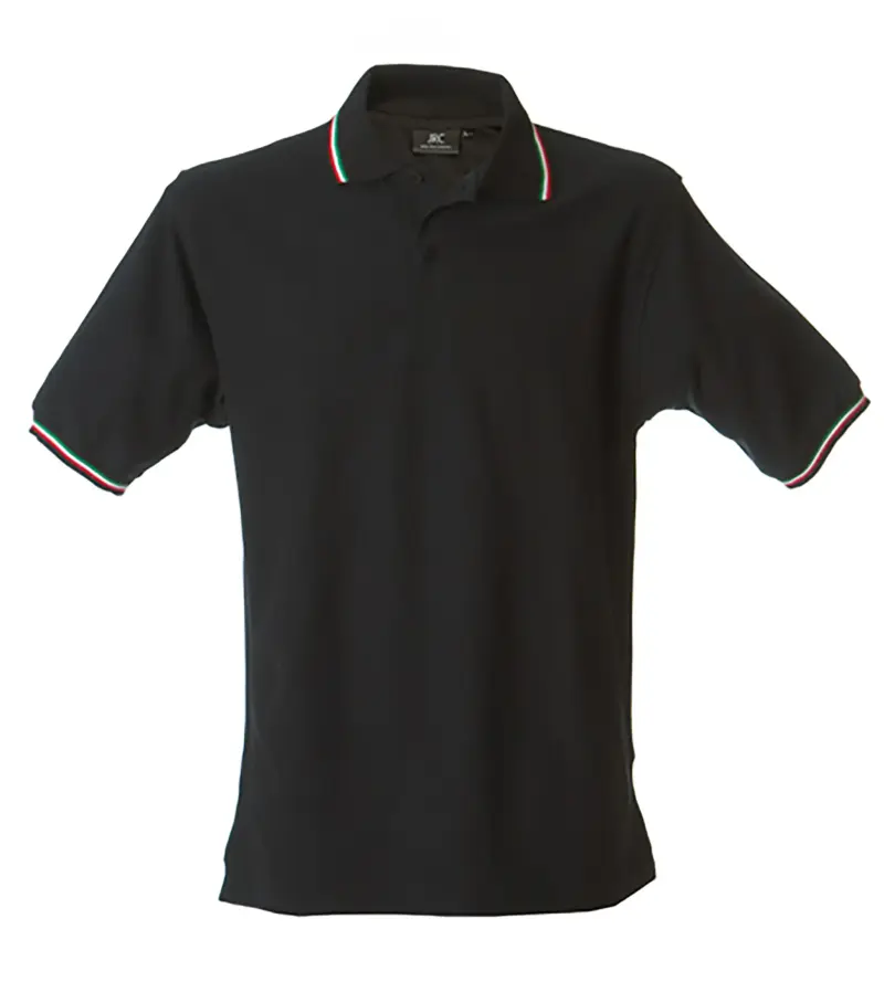 988443_resized Polo Aosta Man - Μαύρο