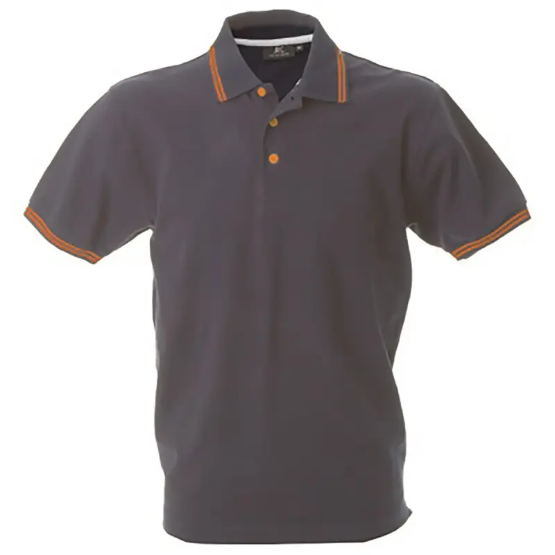 988989_resized Polo Stoccarda - Γκρι/Πορτοκαλι