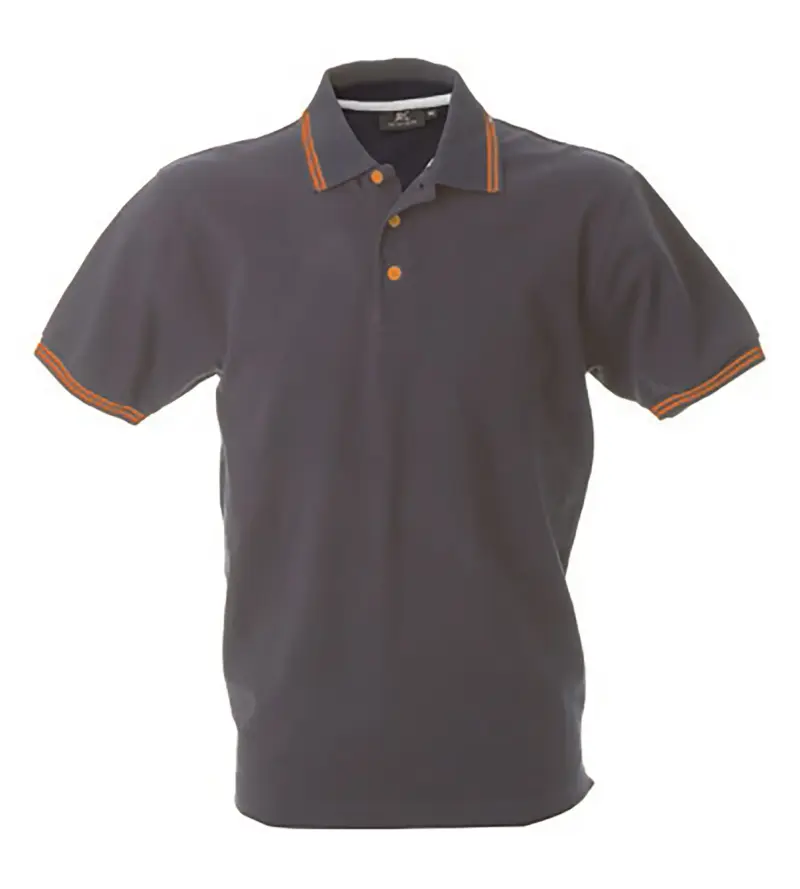 988989_resized Polo Stoccarda - Γκρι/Πορτοκαλι