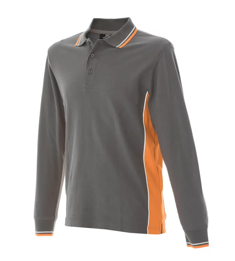 992123_resized Polo Malta - Σκούρο Γκρι/Πορτοκαλί