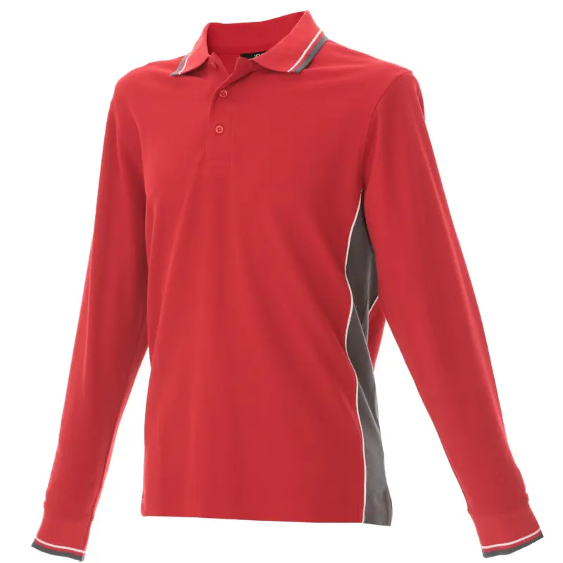 992124_resized Polo Malta - Κοκκινο/Σκουρο Γκρι