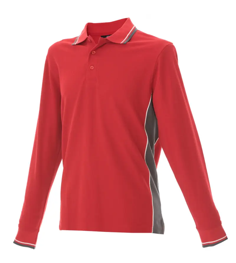 992124_resized Polo Malta - Κοκκινο/Σκουρο Γκρι