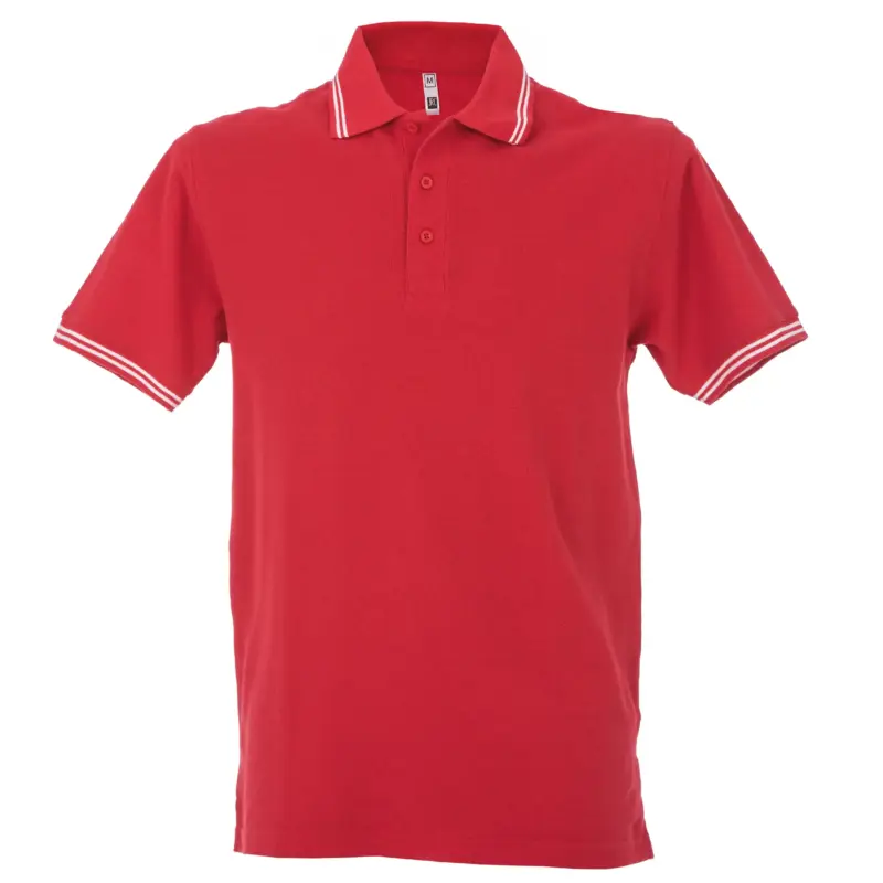 992905_resized Polo Paris Man - Κοκκινο/Λευκο