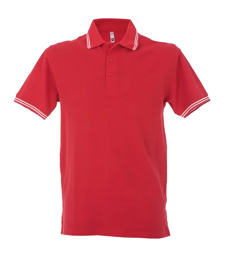 992905_resized Polo Paris Man - Κοκκινο/Λευκο