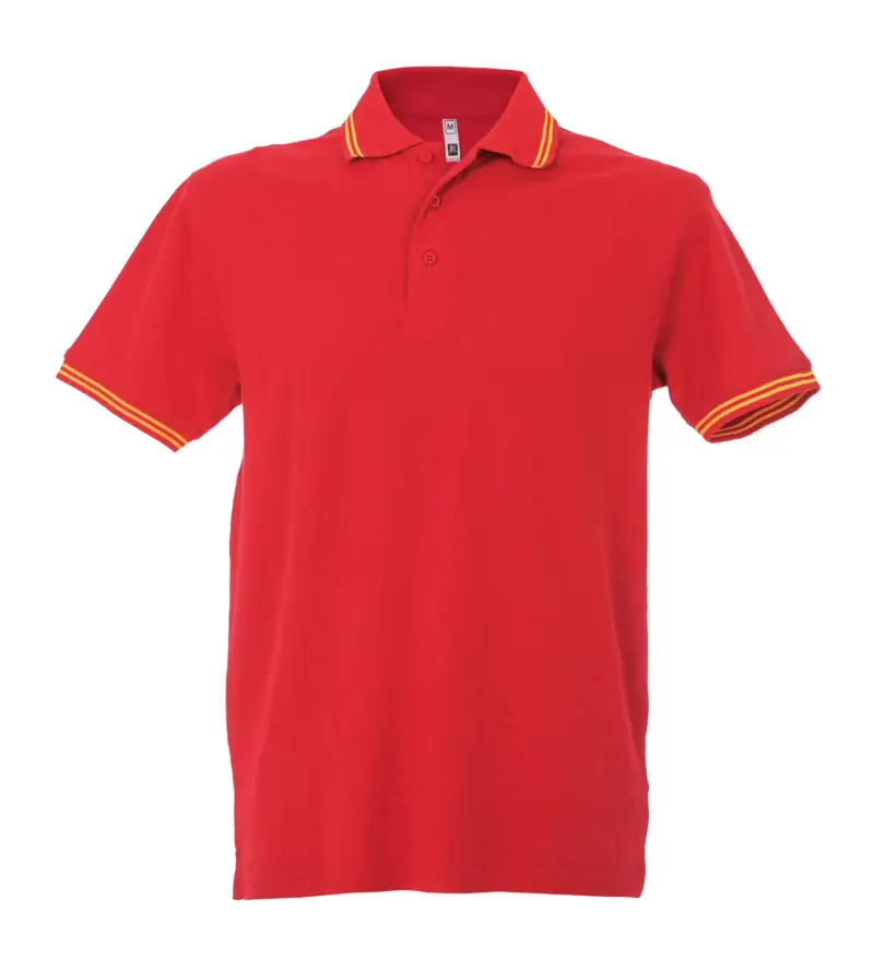 992906_resized Polo Paris Man - Κοκκινο/Κιτρινο