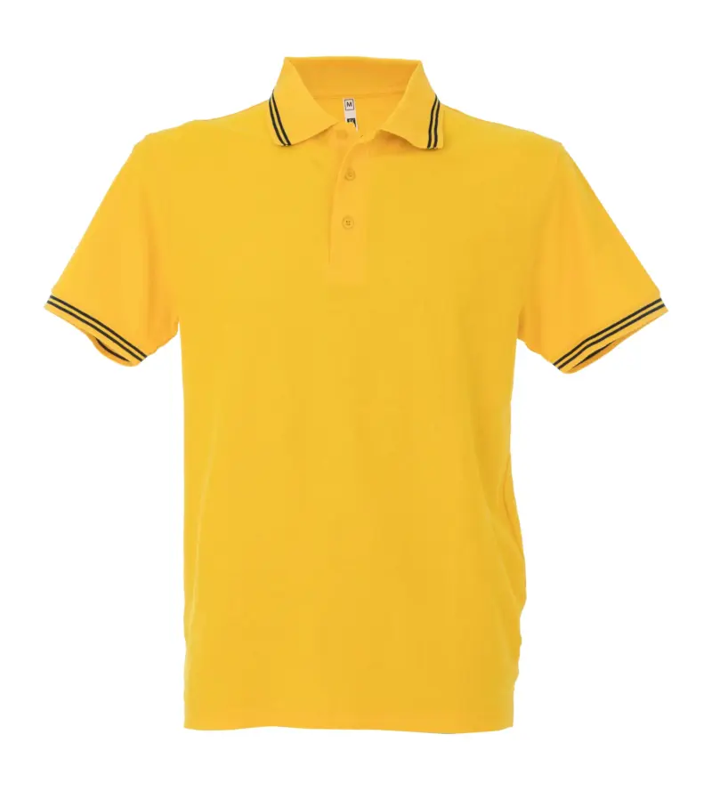 992911_resized Polo Paris Man - Κιτρινο/Σκουρο Μπλε