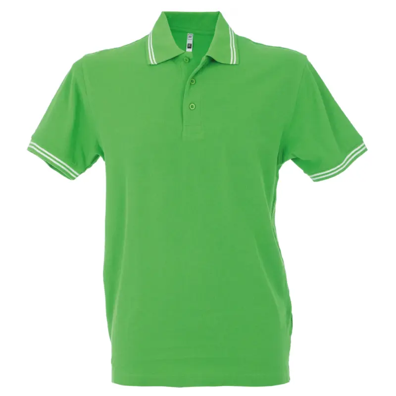 992912_resized Polo Paris Man - Ανοιχτο Πρασινο/Λευκο