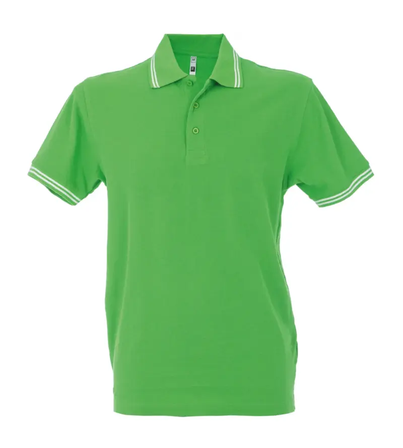 992912_resized Polo Paris Man - Ανοιχτο Πρασινο/Λευκο
