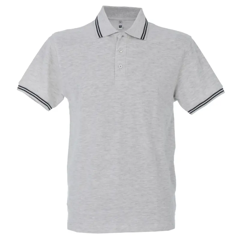 992914_resized Polo Paris Man - Ανοιχτο Μελανζε/Σκουρο Μπλε