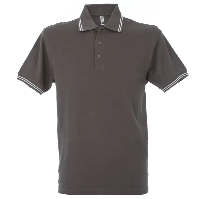 992916_resized Polo Paris Man - Σκουρο Γκρι/Λευκο