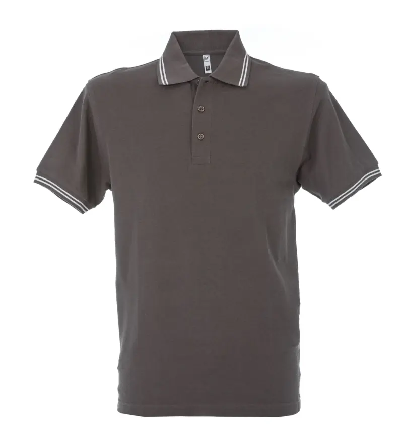 992916_resized Polo Paris Man - Σκουρο Γκρι/Λευκο