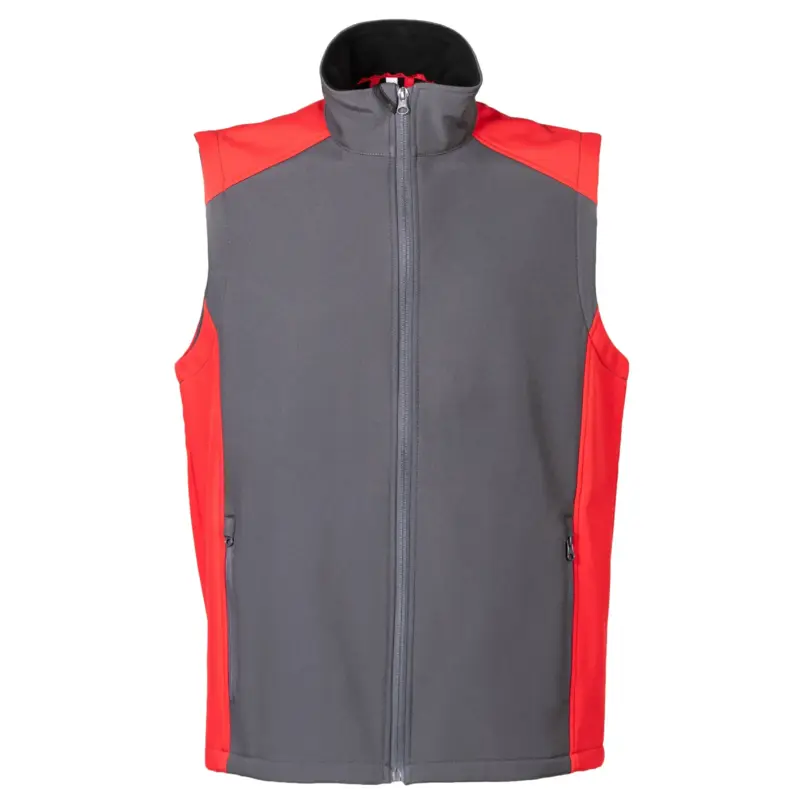 Gilet Campiglio - Γκρι/Κοκκινο
