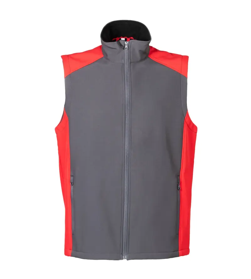 Gilet Campiglio - Γκρι/Κοκκινο