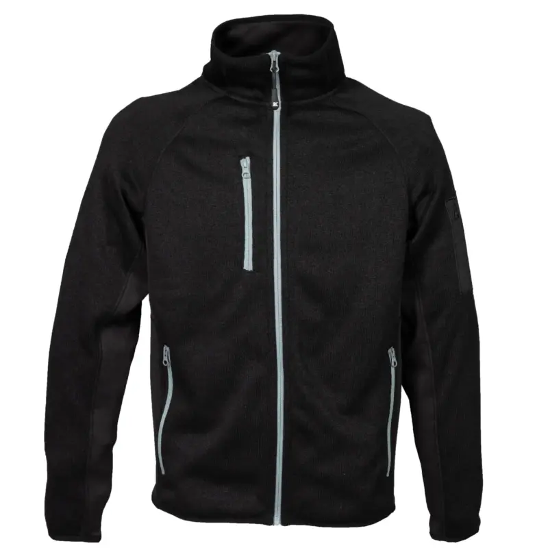 Knitted fleece Monviso Man - Μαύρο