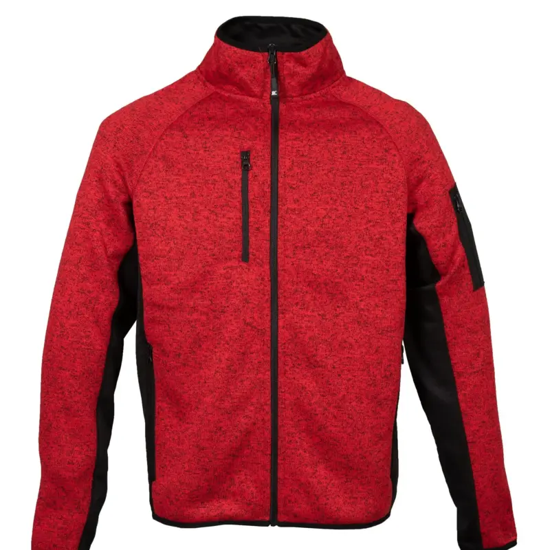 Knitted fleece Monviso Man - Κόκκινο